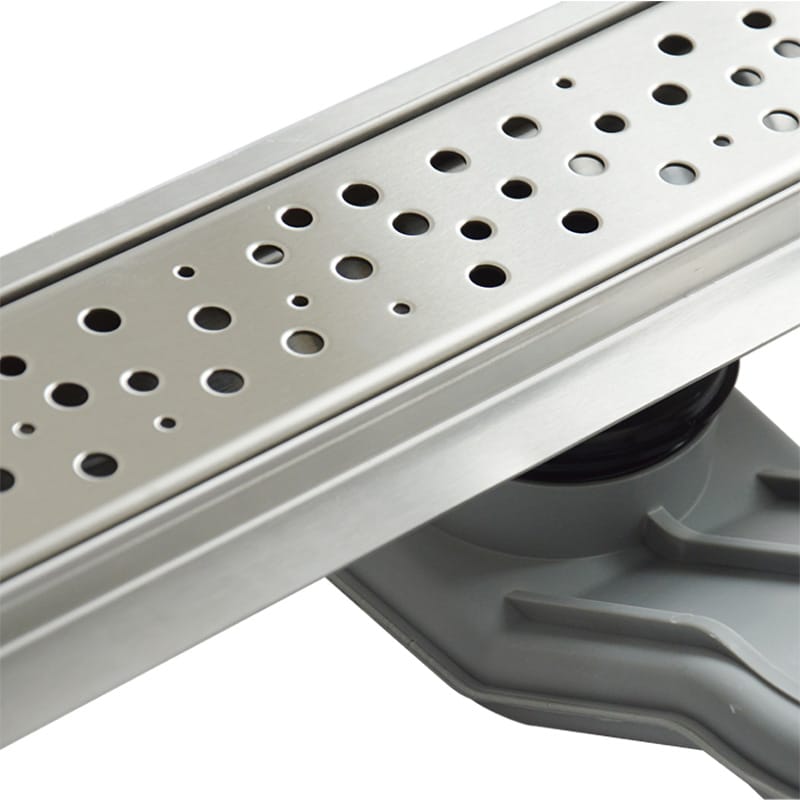 W-Drain shower drain, Dots 5 drain dotty